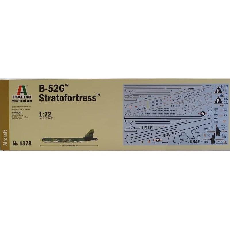 Italeri ITA1378S 1/72 B-52G Strat Fortress Toy, Grey - Image 2